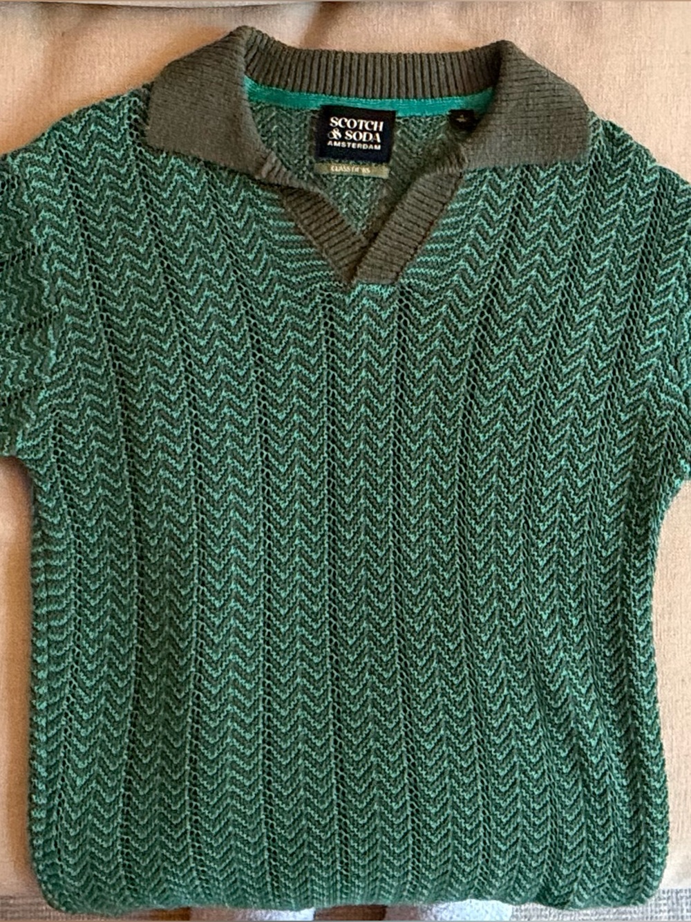 Scotch & Soda Men’s Polo | Hand Woven